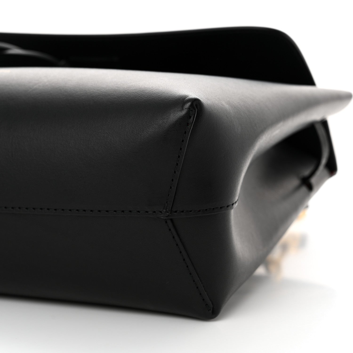 Mansur Gavriel Calfskin Mini Lady Bag Black Flamma 11 of 13