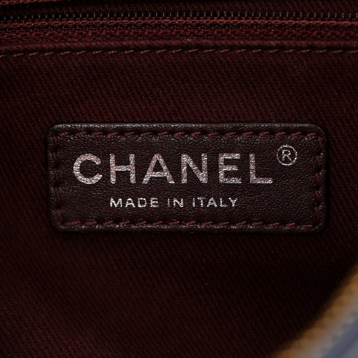 Glazed Calfskin Quilted Medium Duo Color Flap Blue