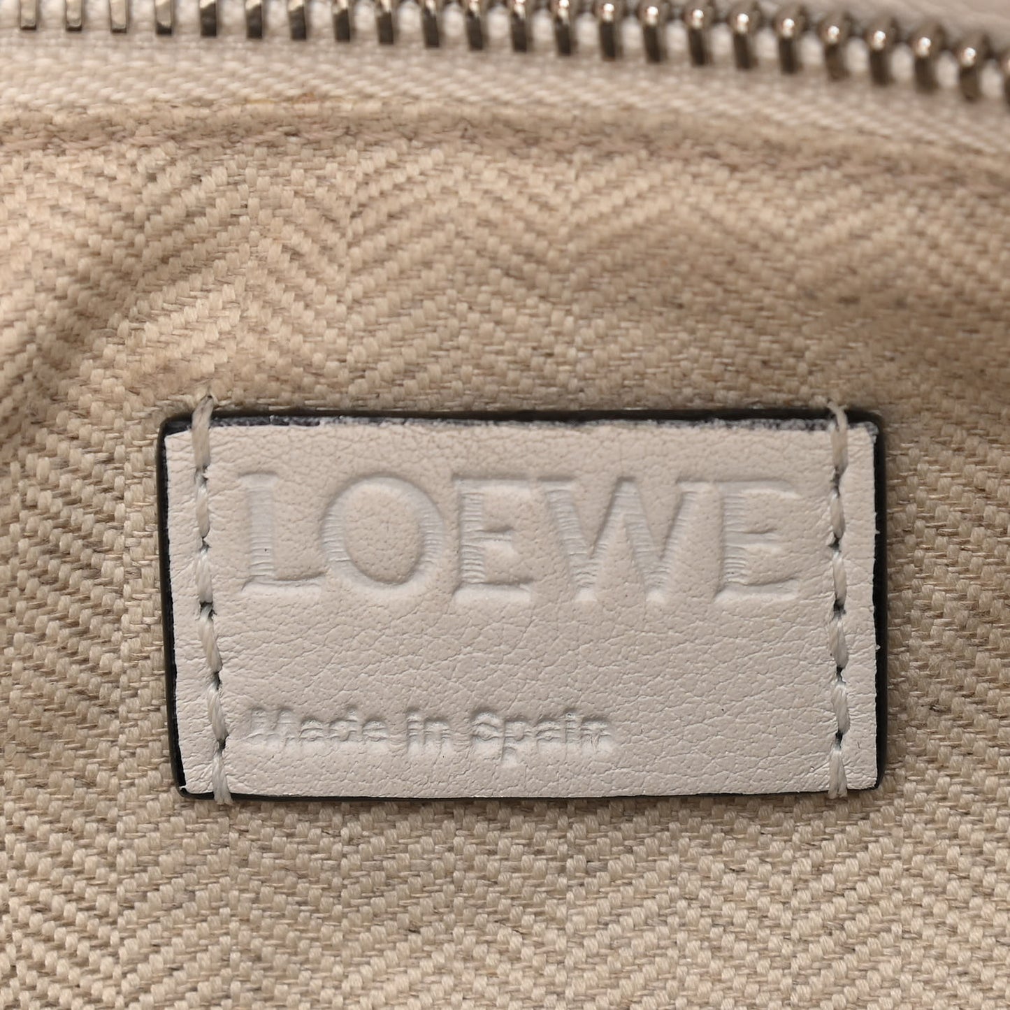 Calfskin Small Puzzle Bag White