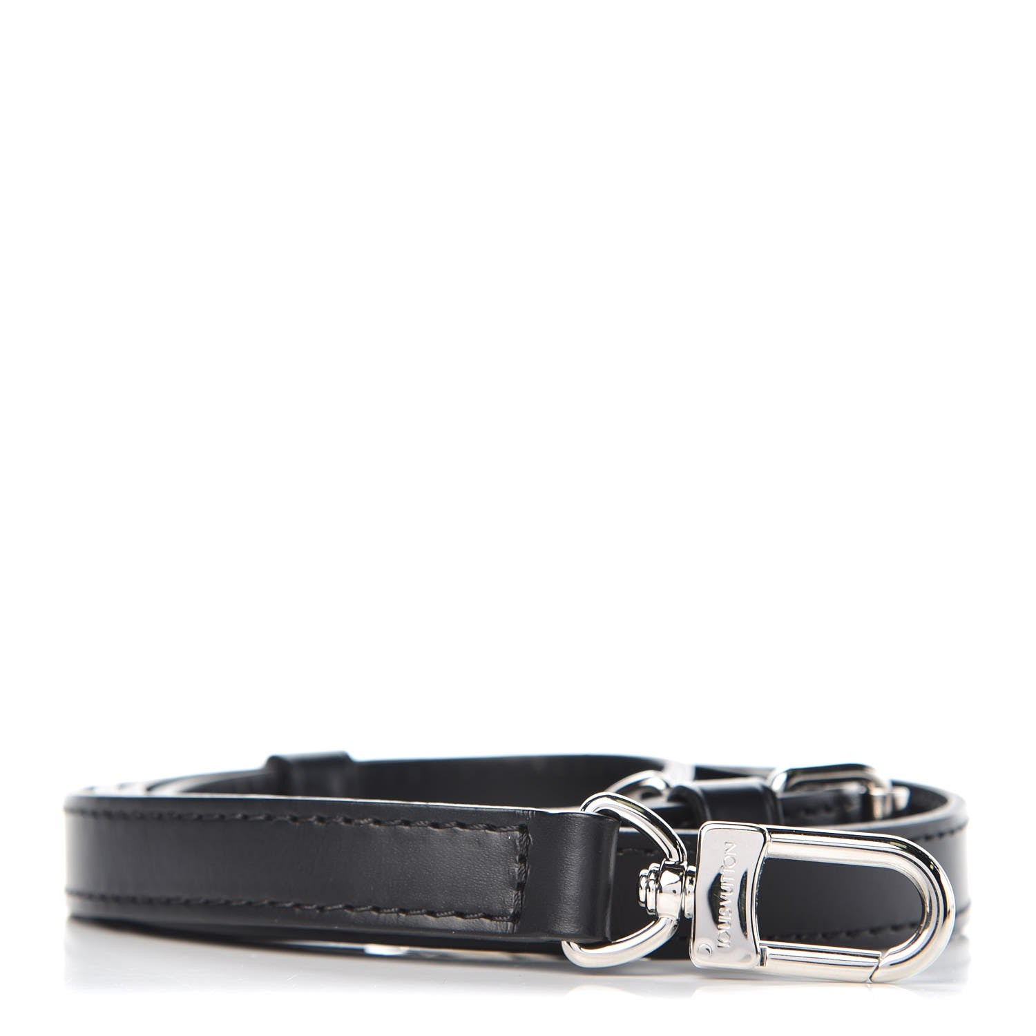 Louis Vuitton Calfskin 16mm Adjustable Shoulder Strap Black 1 of 3