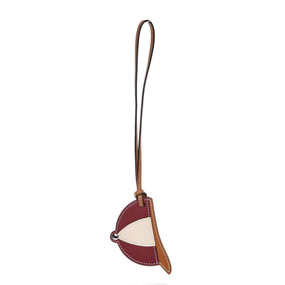 Hermes Swift Paddock Cap Bag Charm Rouge H Craie Sable 1 of 4