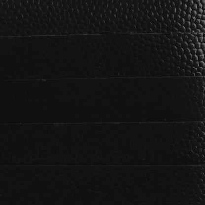Saint Laurent Monogram Grain de Poudre 5 Fragments Zip Pouch Card Holder Black 15 of 16