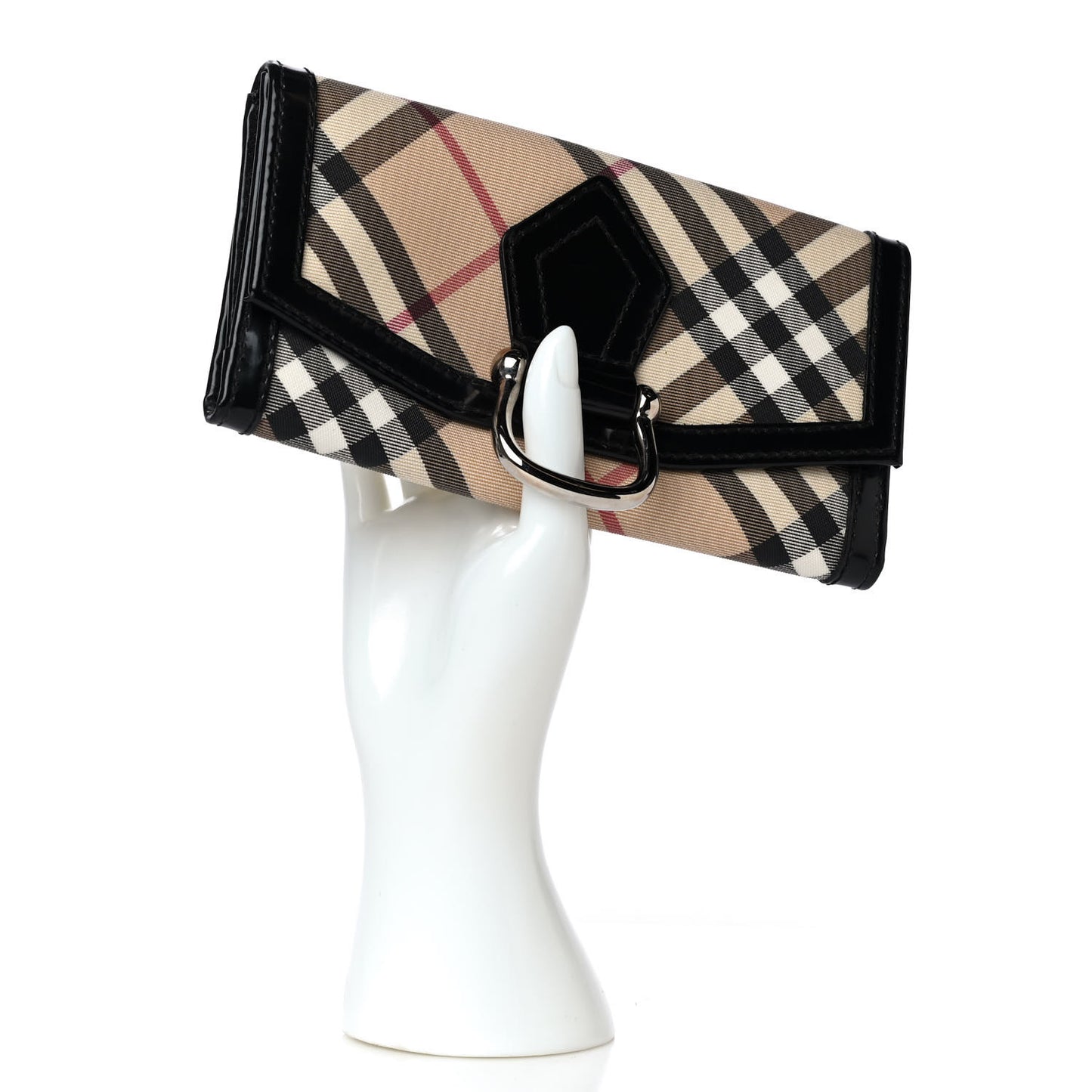 Nova Check Continental Wallet Black