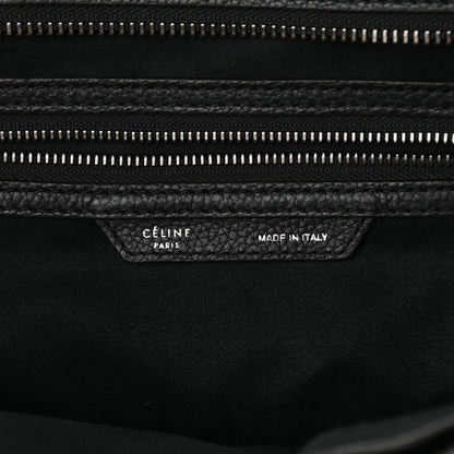 Celine Drummed Calfskin Mini Luggage Black 5 of 7
