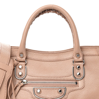 Balenciaga Shiny Goatskin Silver Metallic Edge Hardware S City Rose Des Sables 8 of 10