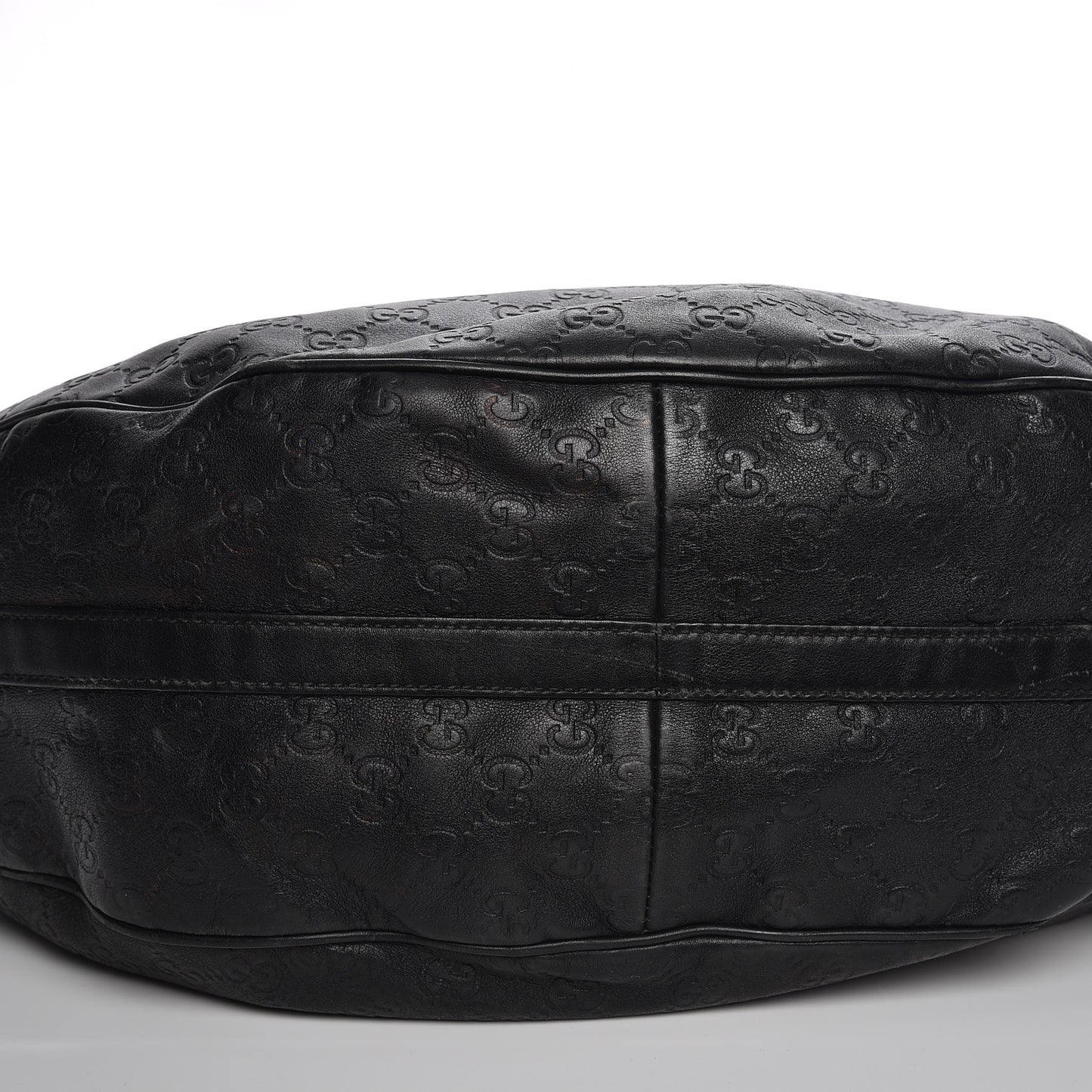 Guccissima Large GG Twins Hobo Black