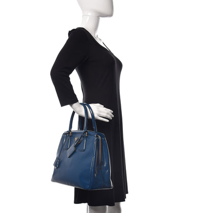Prada Saffiano Vernice Shopping Tote Azzurro 2 of 18