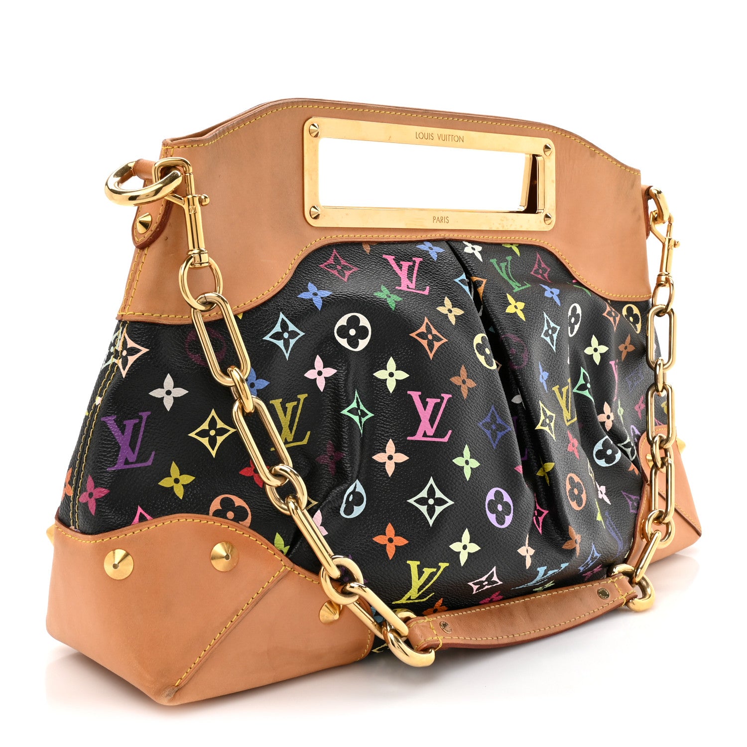 Louis Vuitton Monogram Multicolor Judy GM Black 3 of 19