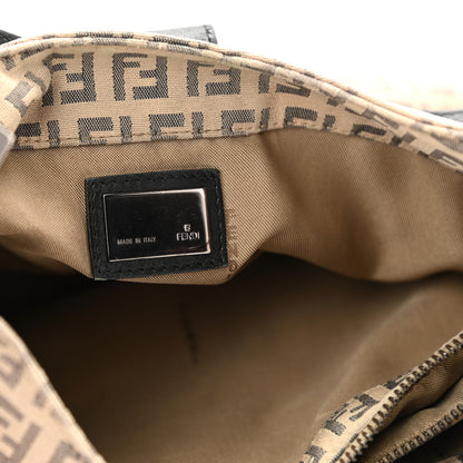 Fendi Zucchino Vitello Hobo Beige Black 6 of 12