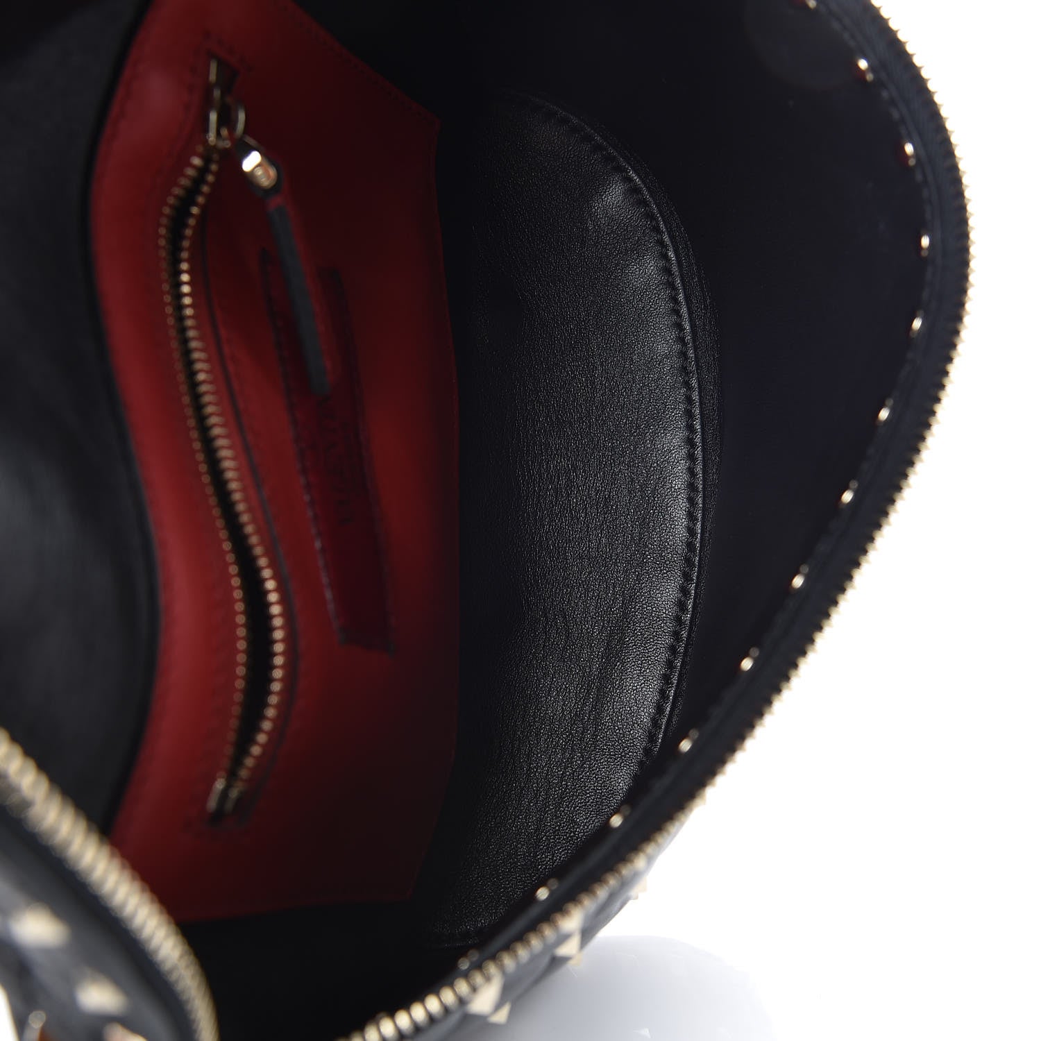 Valentino Garavani Lambskin Rockstud Spike Belt Bag 75 Black 7 of 9