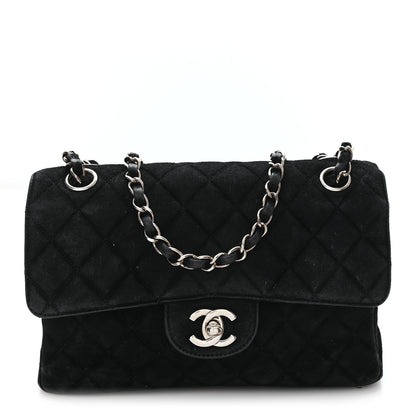 Chanel Suede Quilted Double Sided Small Flap Black 1 of 13