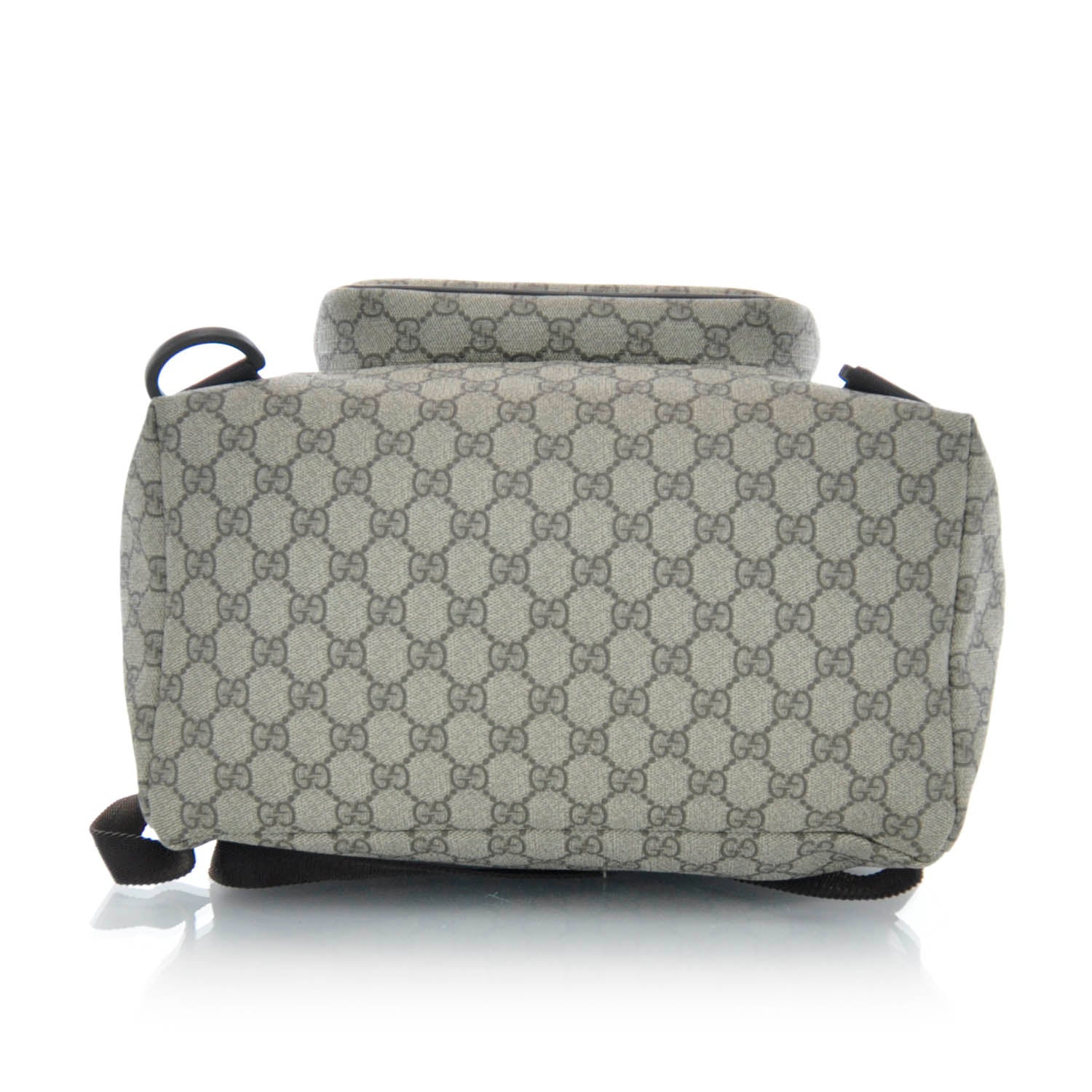 Gucci GG Supreme Monogram Interlocking G Double Buckle Backpack 5 of 9