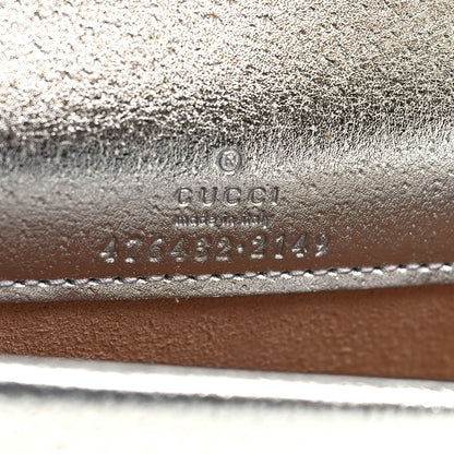 Gucci Metallic Calfskin Super Mini Dionysus Shoulder Bag Silver 6 of 10