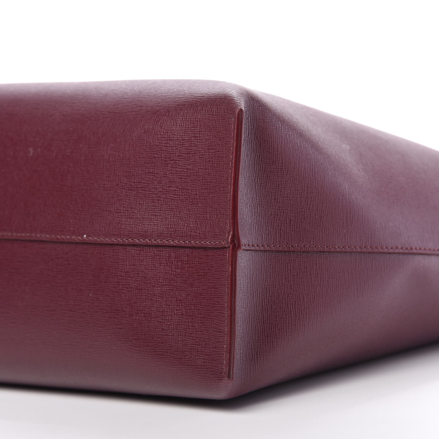 Versace Saffiano Palazzo Medusa Tote Burgundy 7 of 9