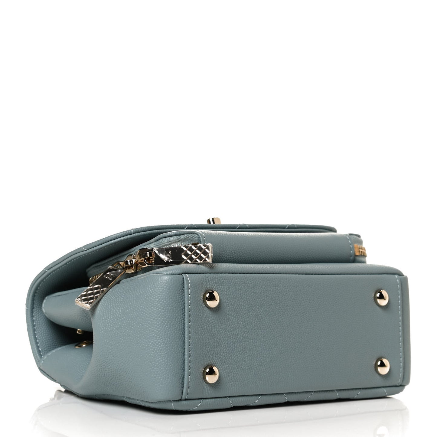 Caviar Quilted Small Business Affinity Flap Blue