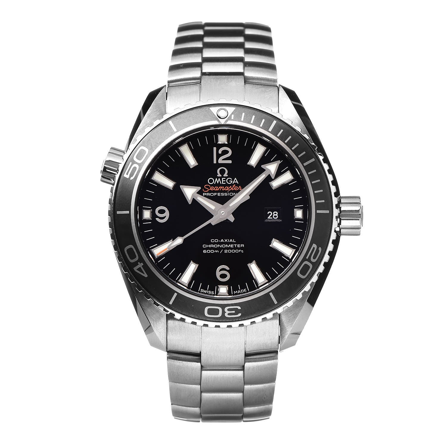 Omega Stainless Steel 38mm Seamaster Planet Ocean Automatic Watch Black 232.30.38.20.01.001 1 of 8