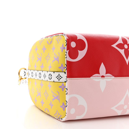 Louis Vuitton Monogram Giant Speedy Bandouliere 30 Rouge 8 of 10