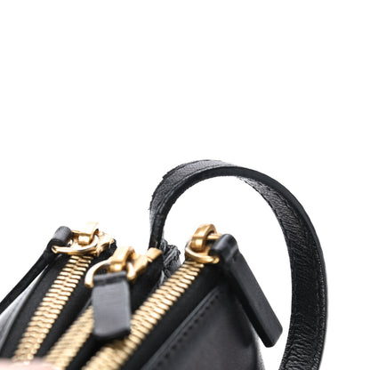Celine Goatskin Large Trio Crossbody Bag Black 6 of 7