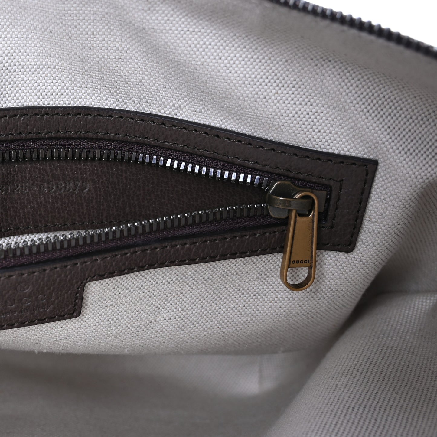 GG Supreme Monogram Web Small Ophidia Half Moon Hobo Beige Ebony New Acero