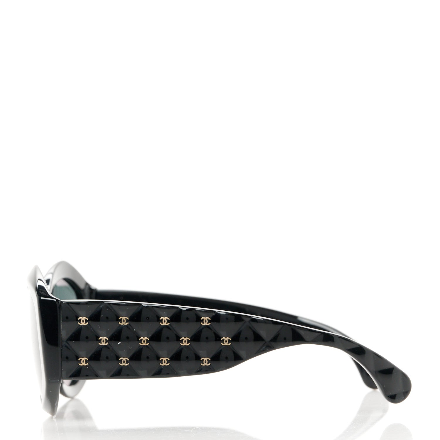 Chanel Acetate Quilted CC Sunglasses 5486-A Black 3 of 7