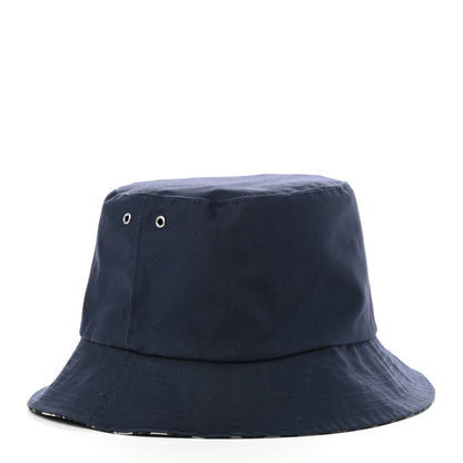 Christian Dior Oblique Reversible Teddy-D Brim Bucket Hat 56 Blue 2 of 10
