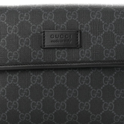 Gucci GG Supreme Monogram Web Slim Belt Bag Black Grey 8 of 10