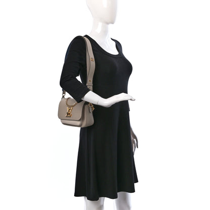 Louis Vuitton Grained Calfskin Lockme Tender Greige 2 of 8