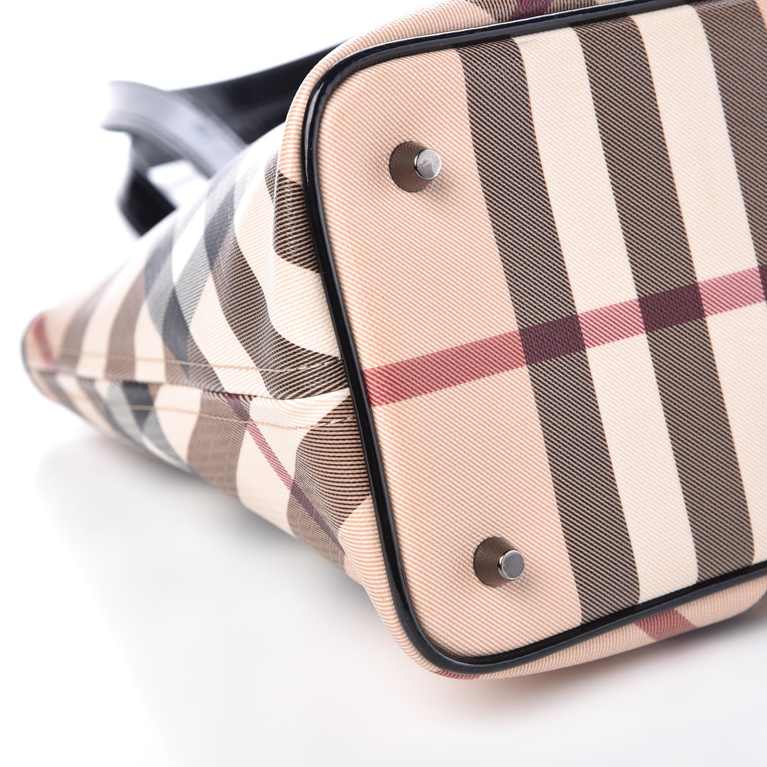 Burberry Supernova Check Regent Tote Black 9 of 10