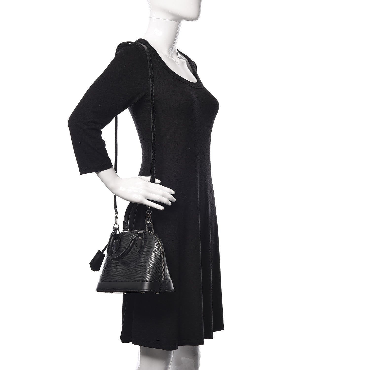 Louis Vuitton Epi Alma BB Black 2 of 11
