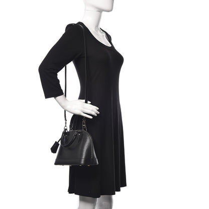 Louis Vuitton Epi Alma BB Black 2 of 11