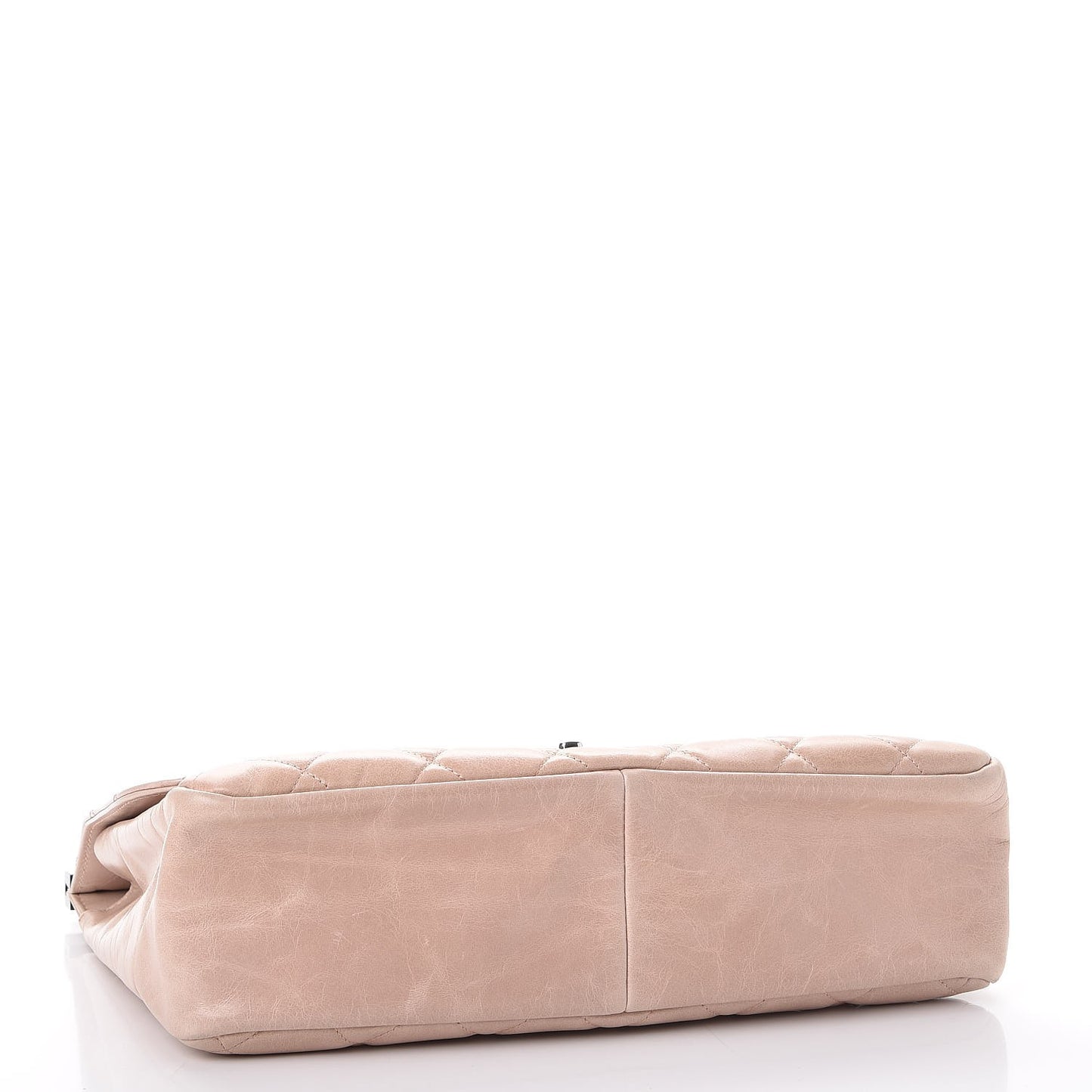 Glazed Calfskin Quilted Small CC Delivery Tote Light Pink