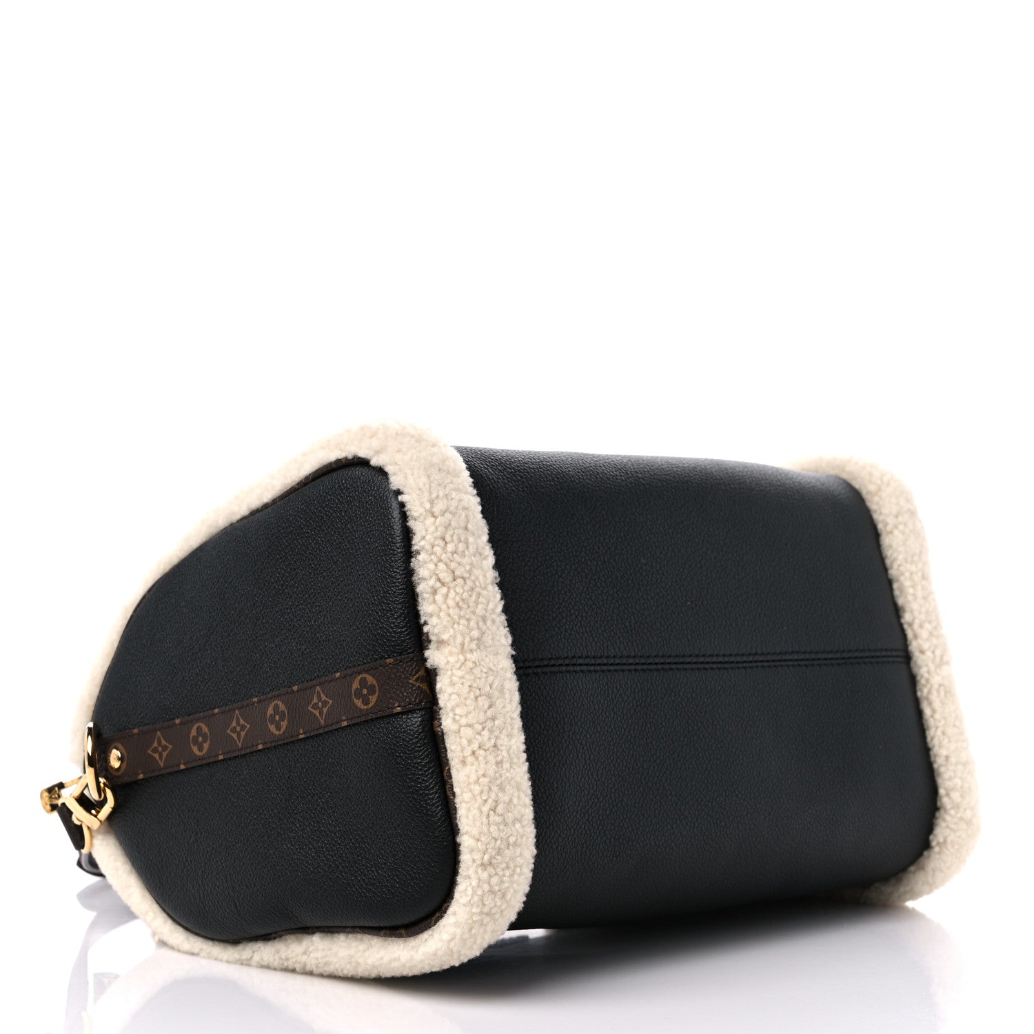 Louis Vuitton Calfskin Monogram Teddy Speedy Bandouliere 30 Black 4 of 8