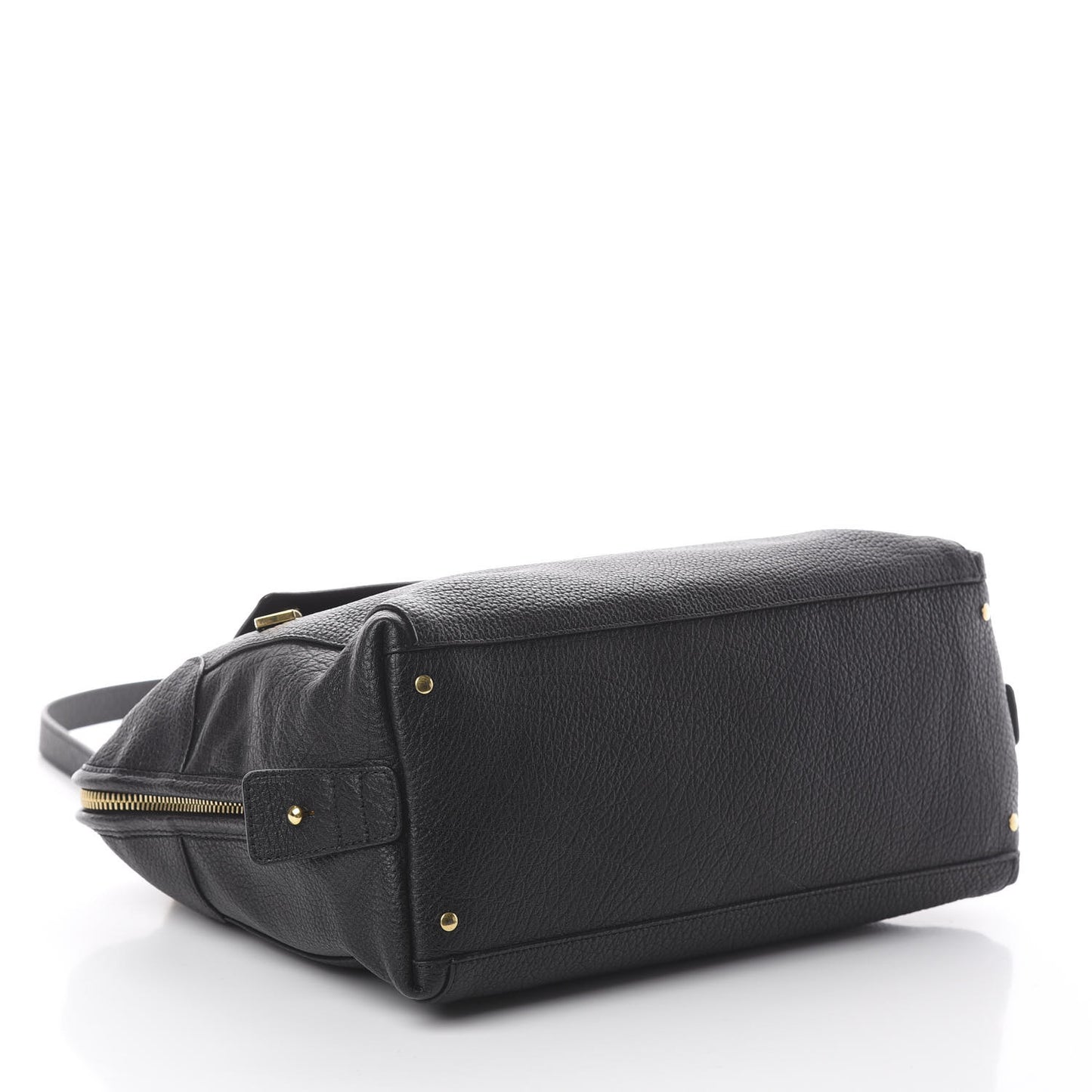 Grained Calfskin Brooke Satchel Black