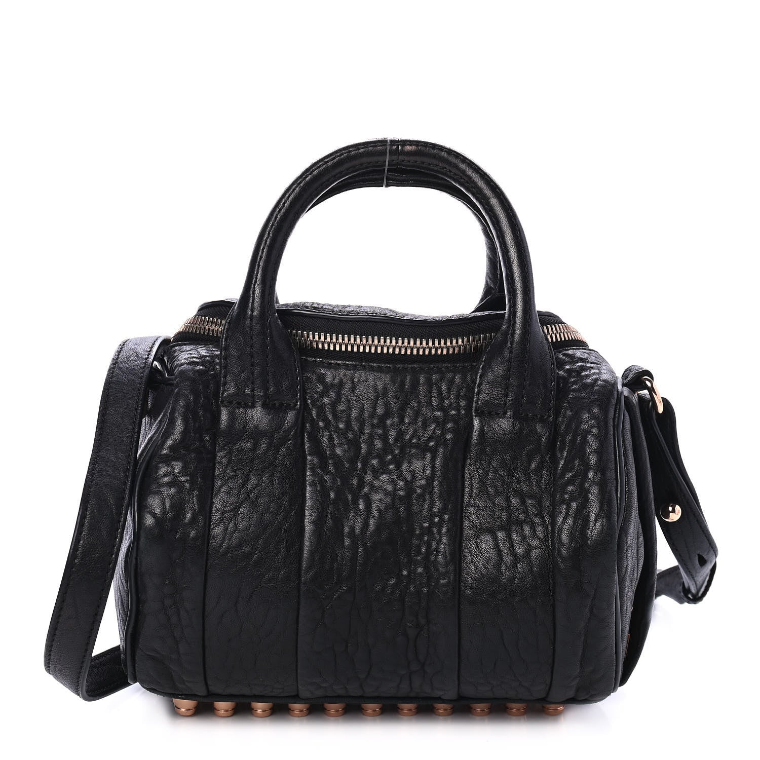 Alexander Wang Pebbled Lambskin Mini Rockie Black Rose Gold Hardware 1 of 5