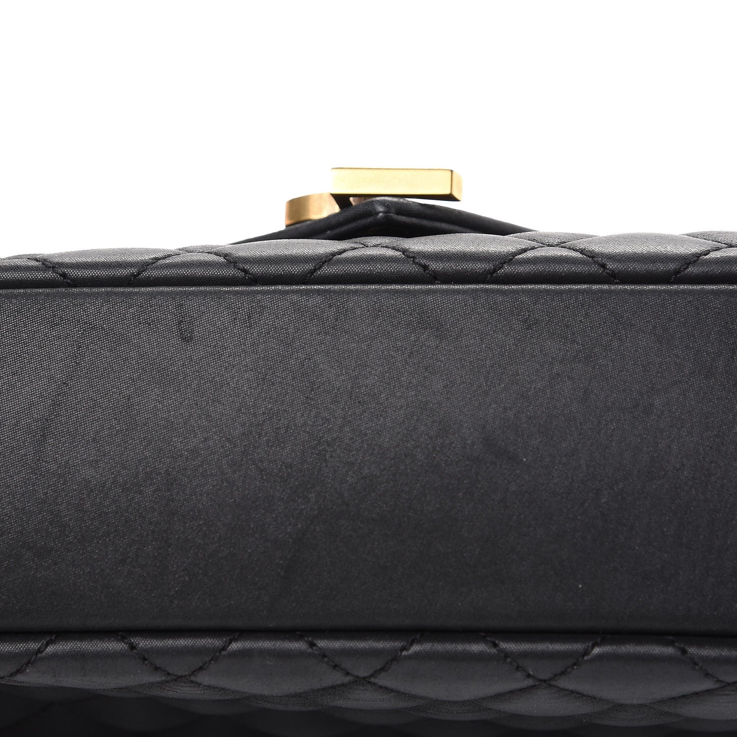 Saint Laurent Calfskin Mixed Matelasse Triquilt Medium College Bag Black 10 of 12