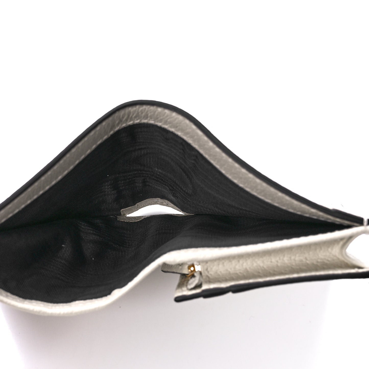 GG Supreme Monogram Textured Dollar Calfskin Web Ophidia Card Case Beige Ebony Mystic White