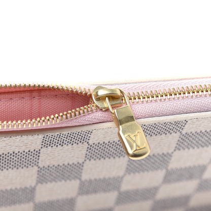 Louis Vuitton Damier Azur Neverfull MM GM Pochette Rose Ballerine 12 of 14