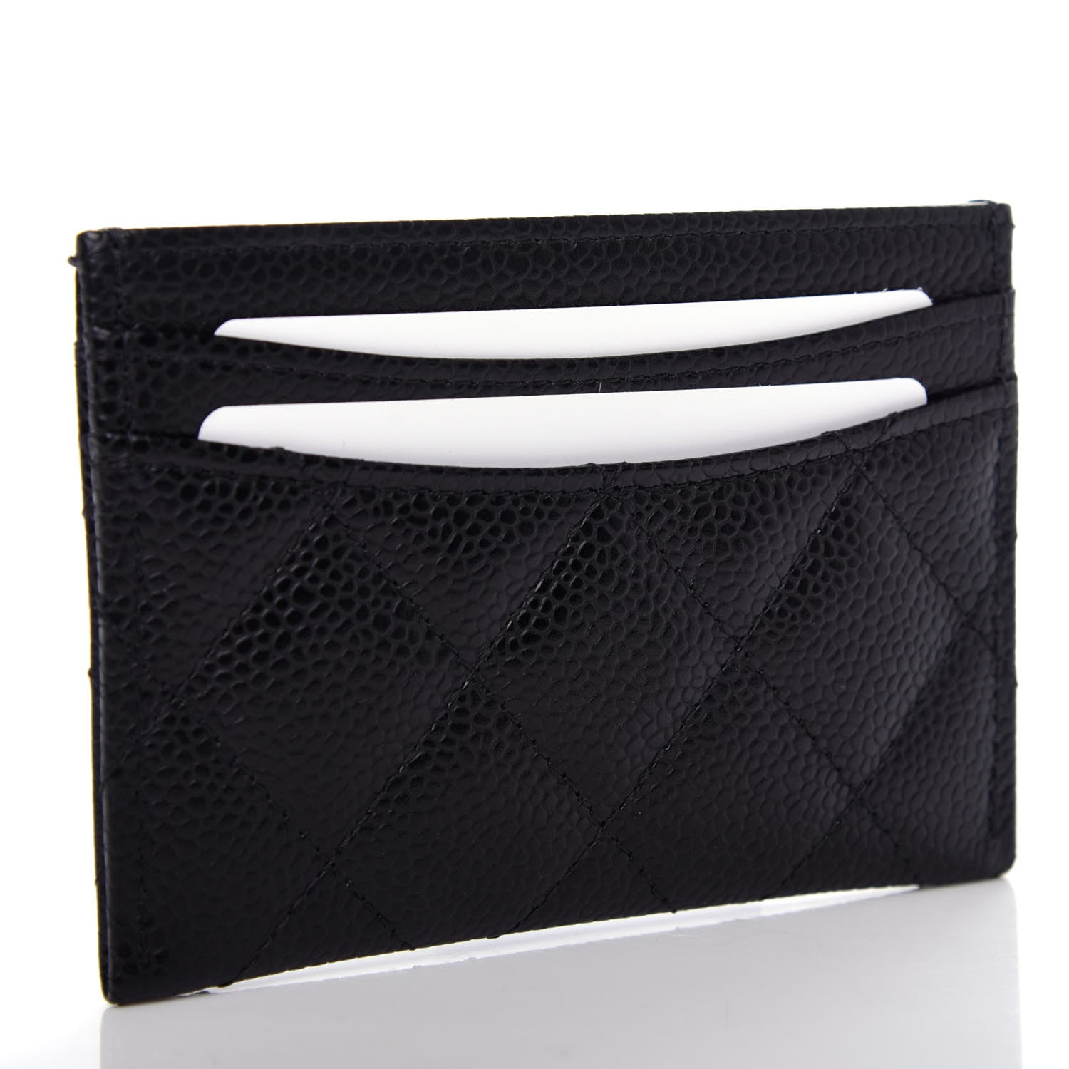 Chanel Caviar Quilted Card Holder Black 3 of 9
