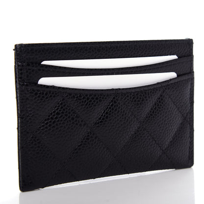 Chanel Caviar Quilted Card Holder Black 3 of 9