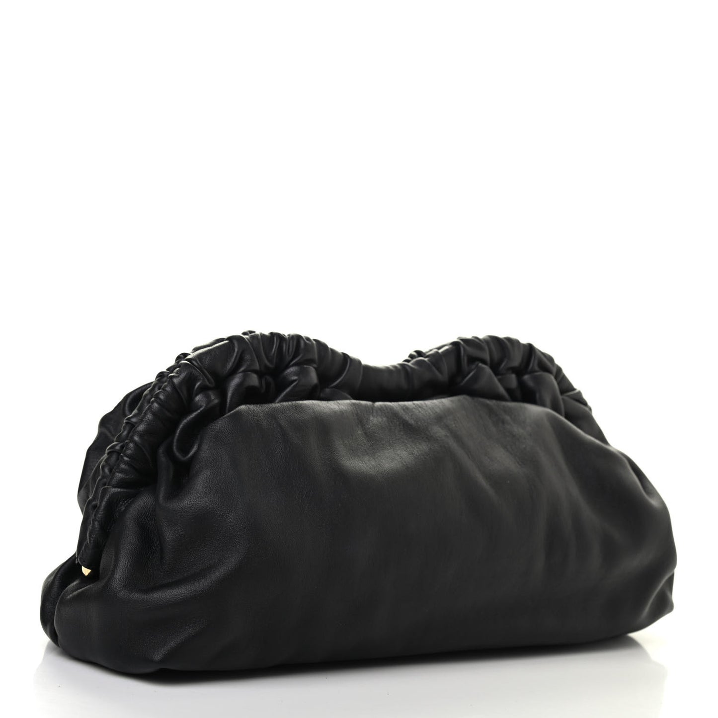 Lambskin Cloud Clutch Black Flamma