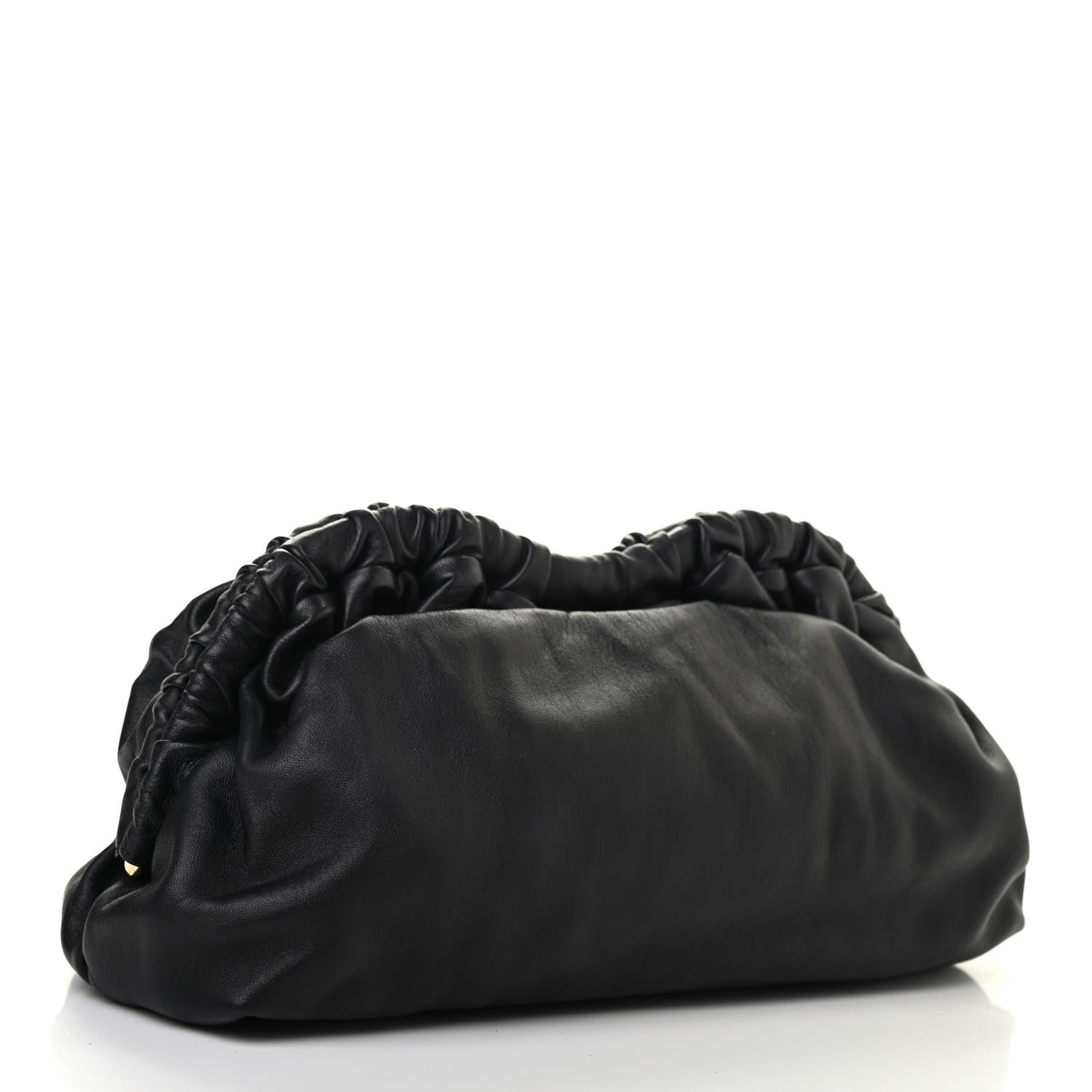 Mansur Gavriel Lambskin Cloud Clutch Black Flamma 3 of 7