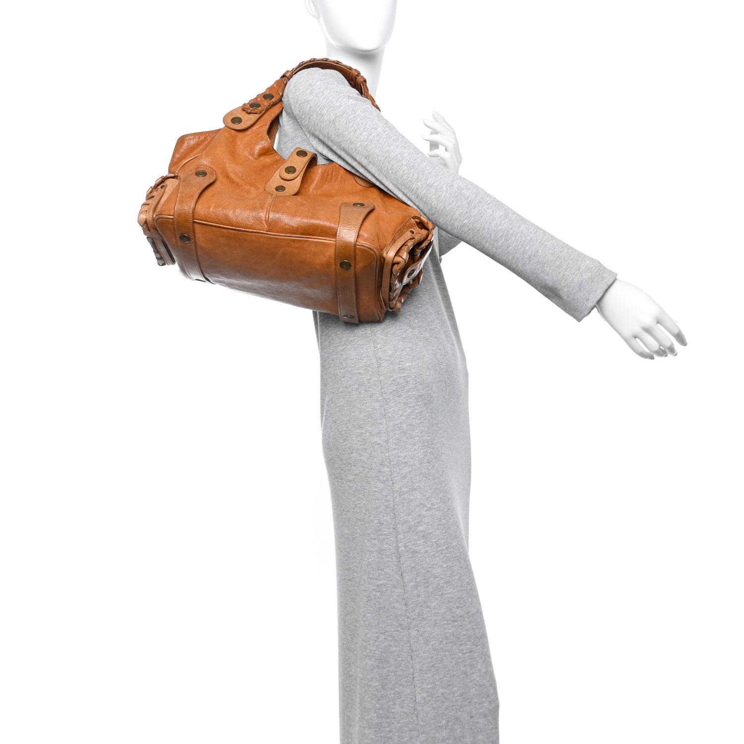 Chloe Calfskin Silverado Shoulder Bag Tan 3 of 15