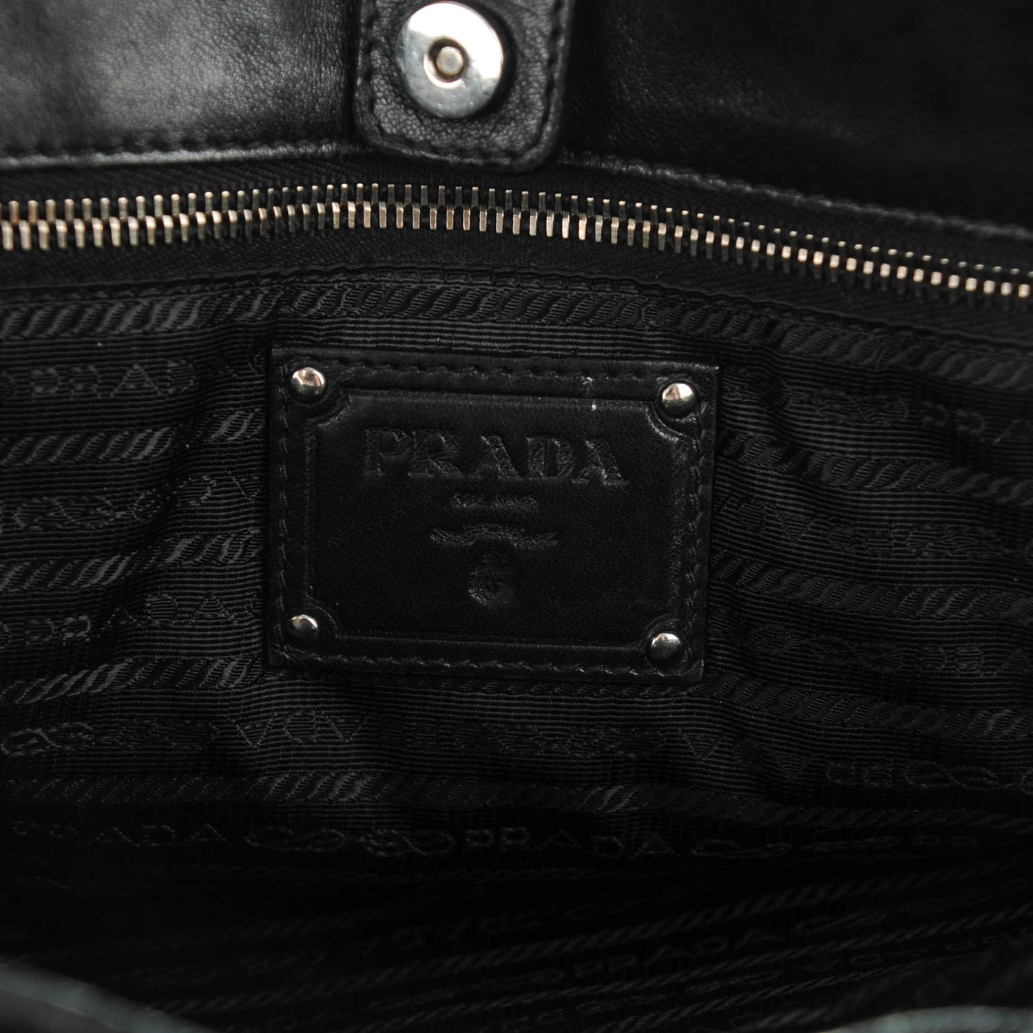 Prada Nappa Fringe Tote Nero Black 6 of 11