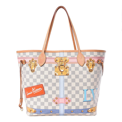 Louis Vuitton Damier Azur Summer Trunks Neo Neverfull MM 1 of 12