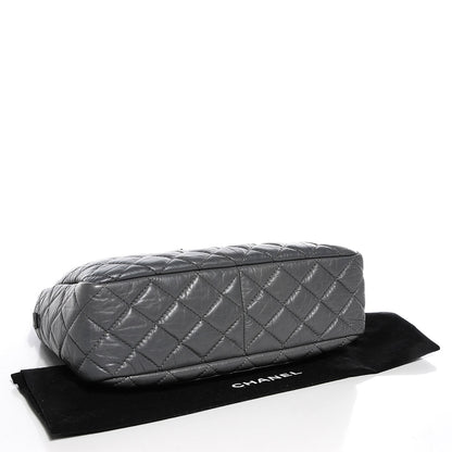 Chanel Aged Calfskin Quilted Large Reissue Camera Case Grey 4 of 7
