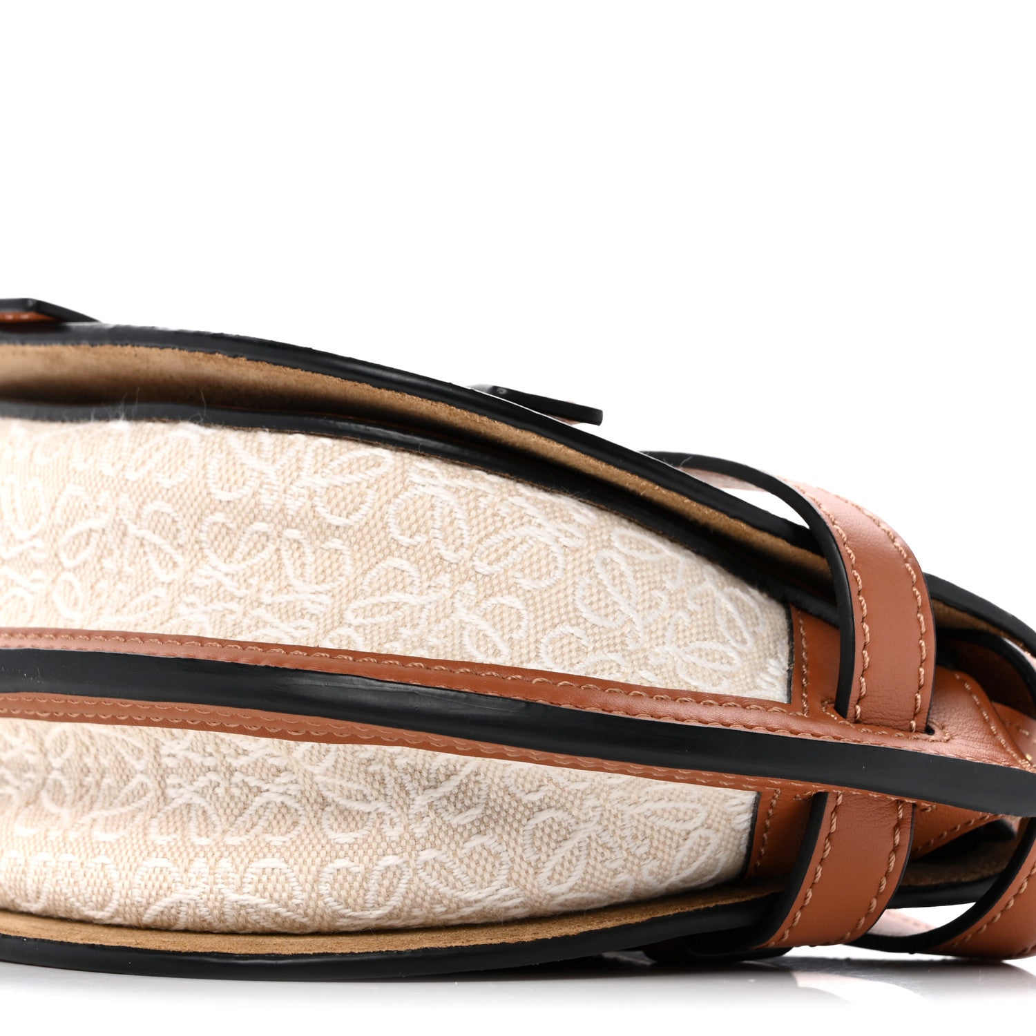 Loewe Calfskin Canvas Anagram Mini Gate Dual Bag Ecru Tan 10 of 10