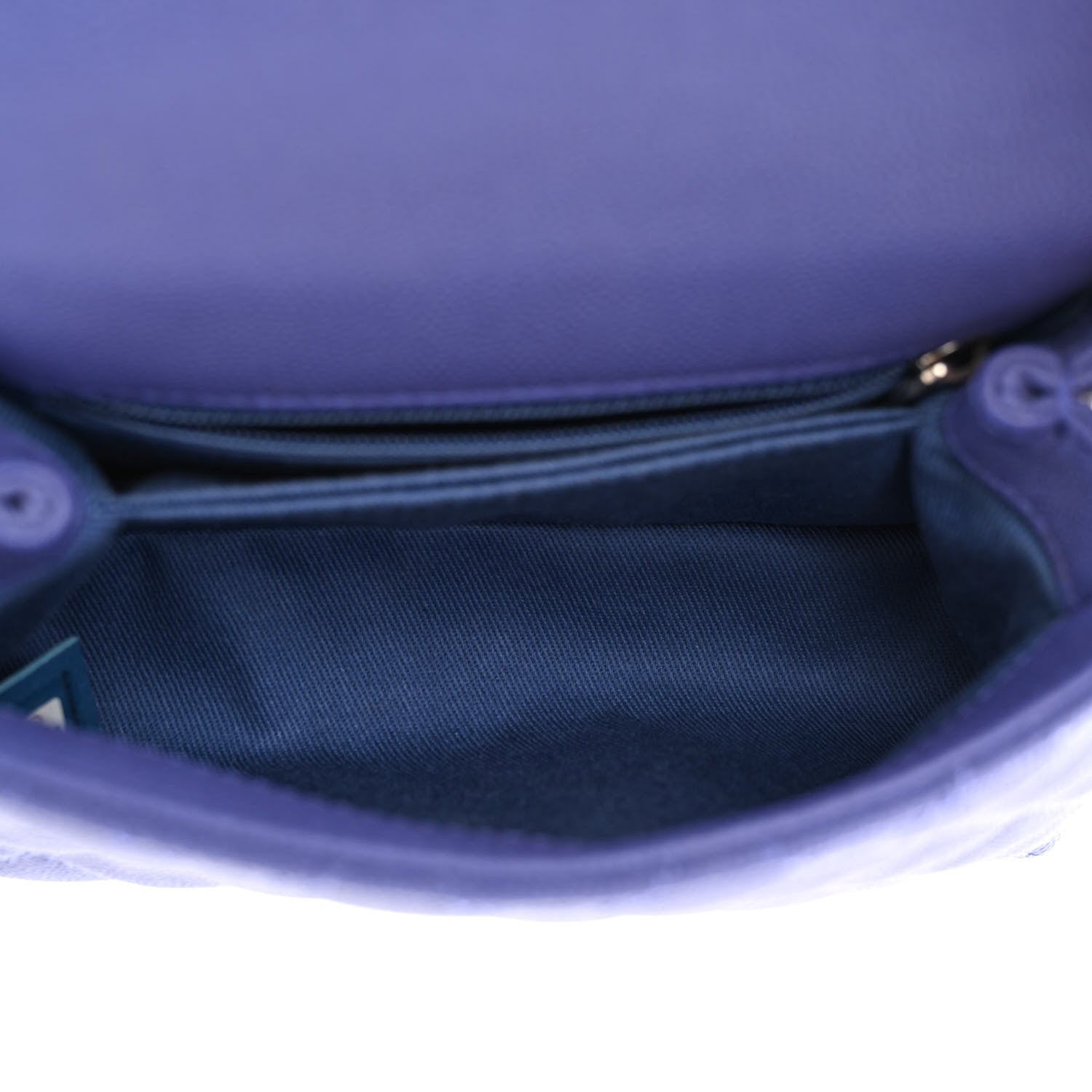 Chanel Caviar Quilted Incognito Extra Mini Coco Handle Flap Purple 5 of 11
