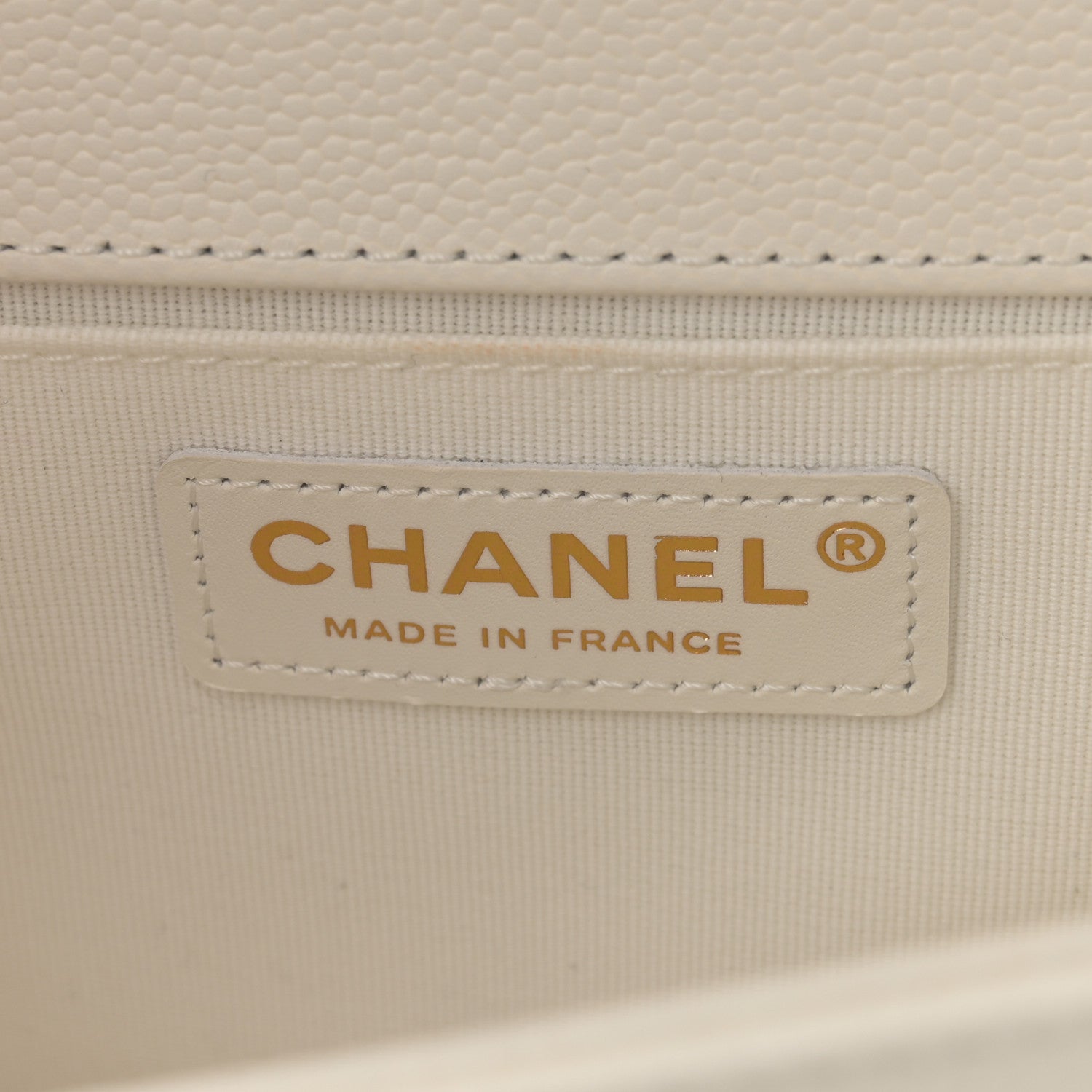 Chanel Caviar Quilted Medium Boy Flap White 6 of 11