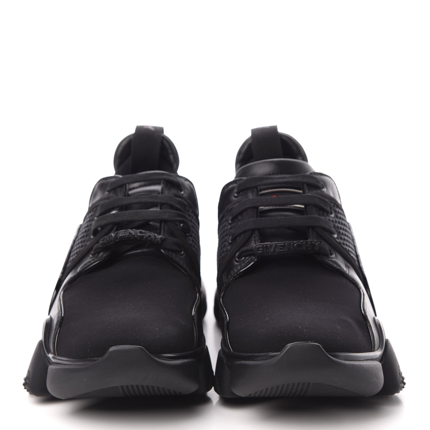 Givenchy Calfskin Neoprene Jaw Low Sneakers 41 Black 2 of 8