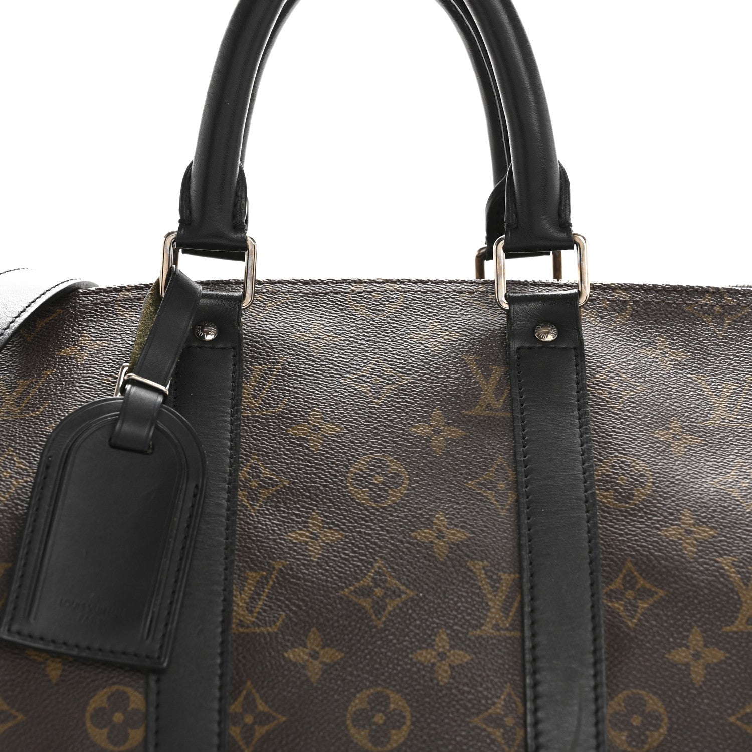 Louis Vuitton Monogram Macassar Keepall Bandouliere 45 7 of 14